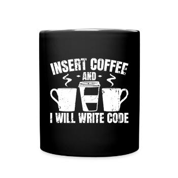 Programmierer Lustige Witze - Tasse einfarbig - Schwarz - Vorne