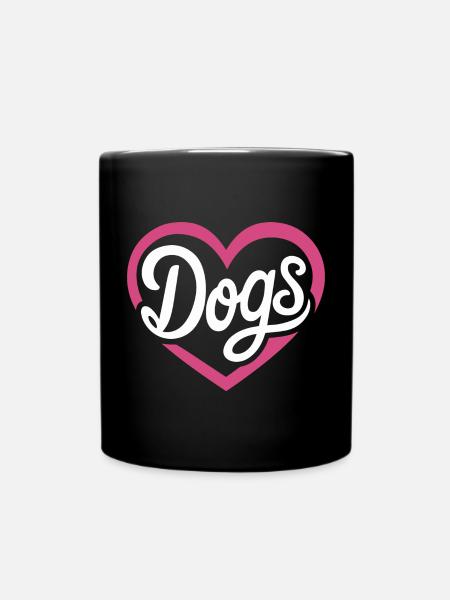 Chiens d’amour - Mug uni - noir