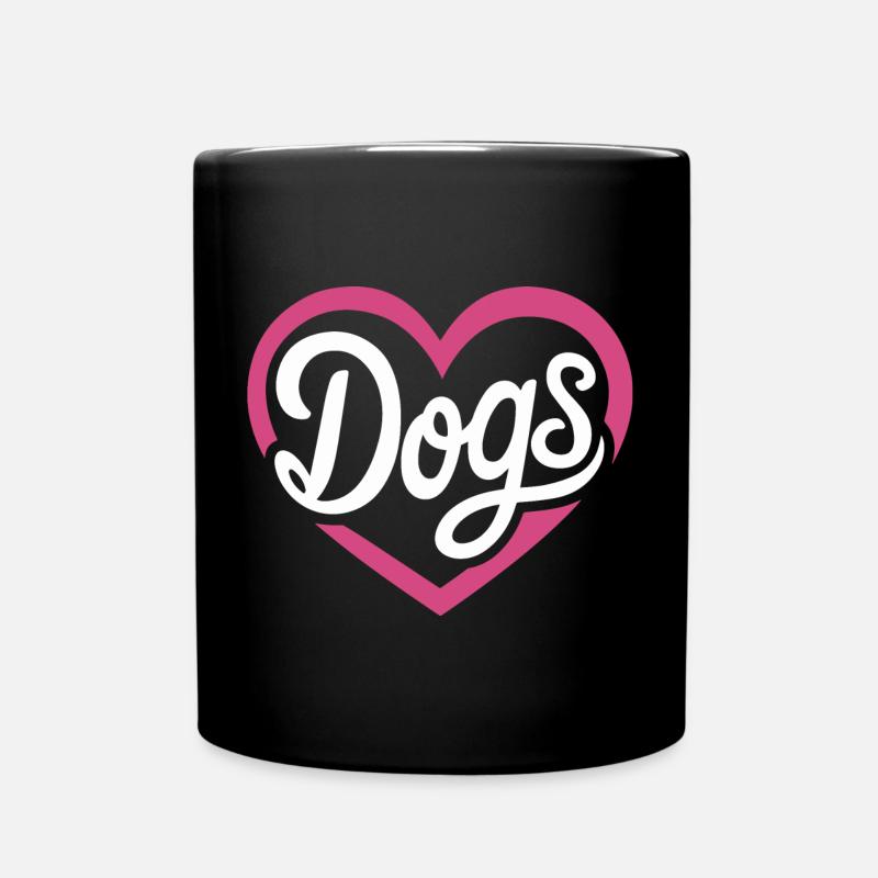 Love Dogs - Full Colour Mug - black