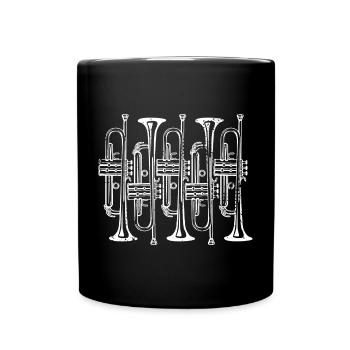Trumpet - Full Colour Mug - black - Front