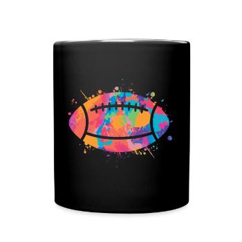 Football américain Ballon Garçons Enfants Football - Mug uni - noir - Devant