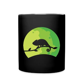 Caméléon - Mug uni - noir - Devant