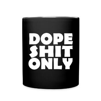 merde - Mug uni - noir - Devant