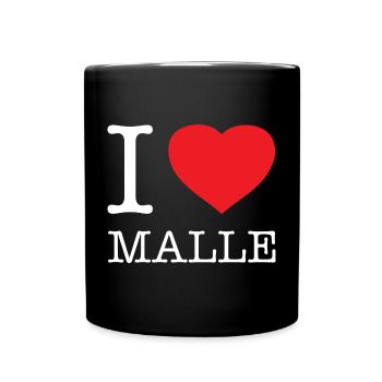 I LOVE MALLE - Tasse einfarbig - Schwarz - Vorne