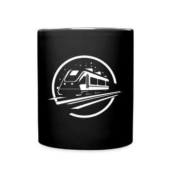 Train Graphics - Full Colour Mug - black - Front