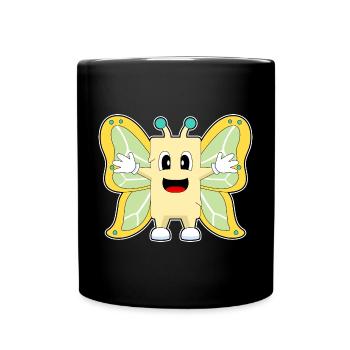 Beurre de papillon - Mug uni - noir - Devant