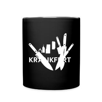 Frankfurt = Krankfurt - Full Colour Mug - black - Front