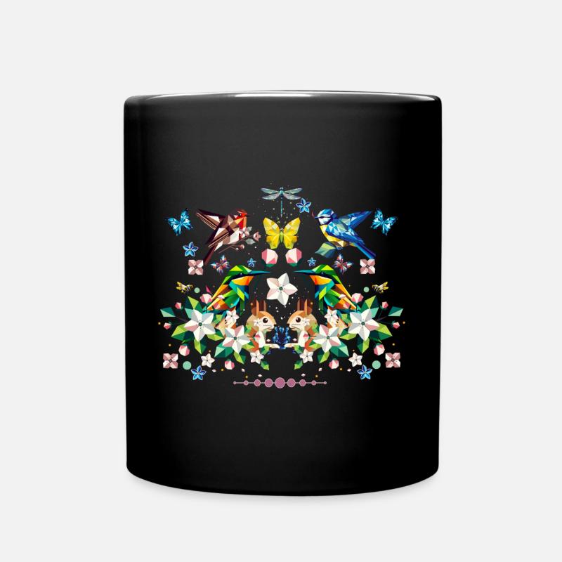 La magie du printemps comme motif printanier coloré - Mug uni - noir