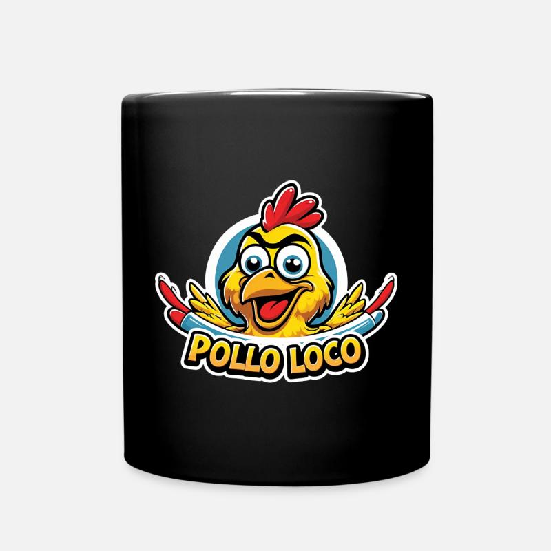 Pollo Loco - Tasse einfarbig - Schwarz