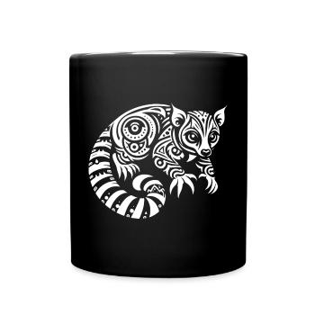 Kinkajou tribal - Mug uni - noir - Devant