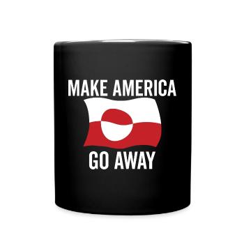 Make America Go Away – Greenland Flag - Full Colour Mug - black - Front