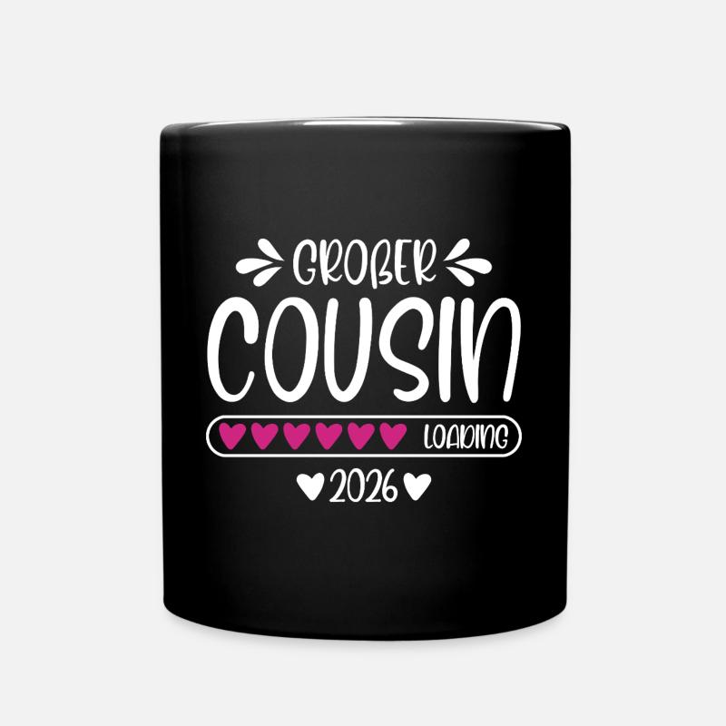 Großer Cousin 2026 - Tasse einfarbig - Schwarz