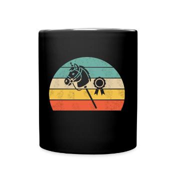 Hobby Horsing - Tasse einfarbig - Schwarz - Vorne