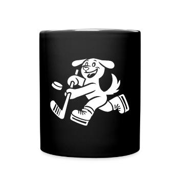Labrador Silhouette Hockey Minimaliste - Mug uni - noir - Devant