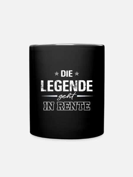The legend is retiring – retirement in style - Full Colour Mug - black