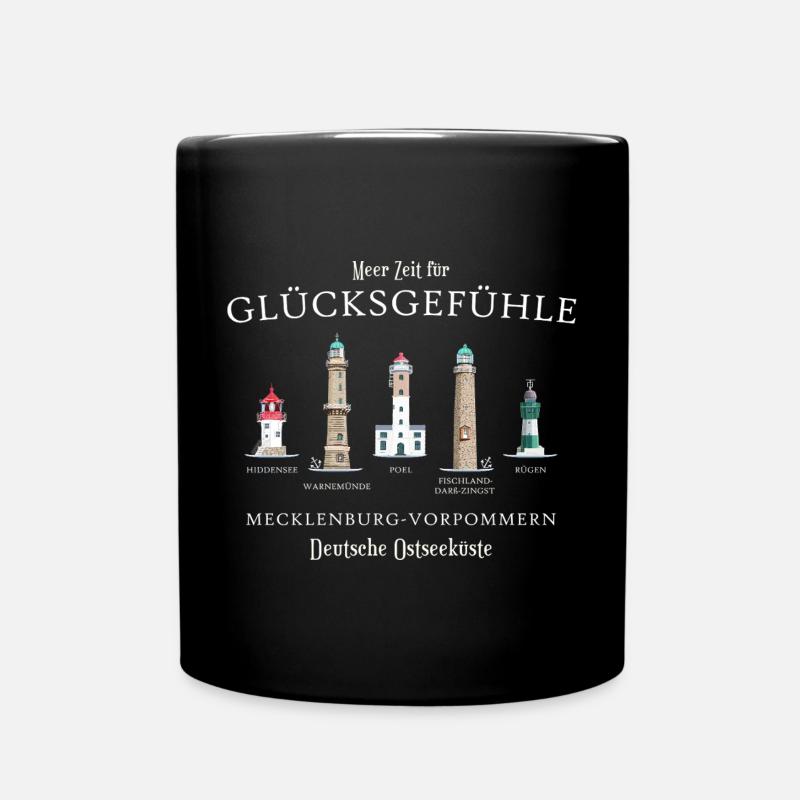 Ostsee Mecklenburg- Vorpommern, Deutschland - Tasse einfarbig - Schwarz
