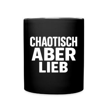 Heart in chaos - Full Colour Mug - black - Front
