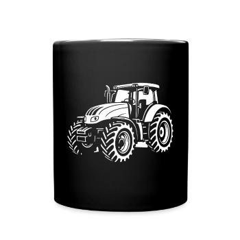 Moderne Power auf dem Feld - Tasse einfarbig - Schwarz - Vorne