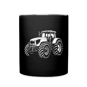 Kraftprotz auf dem Feld - Tasse einfarbig - Schwarz - Vorne