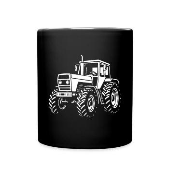 Stolzer Fortschritt – Kraft aus der DDR - Tasse einfarbig - Schwarz - Vorne
