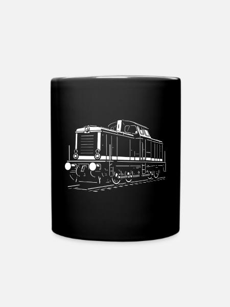 V 100 Diesellok – Reichsbahn Klassiker - Tasse einfarbig - Schwarz