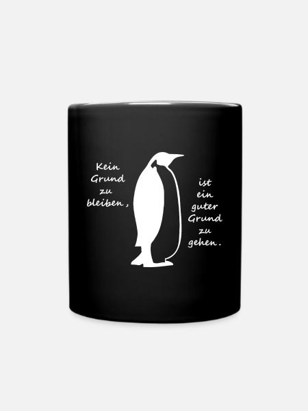 Aucune raison de rester Penguin - Mug uni - noir