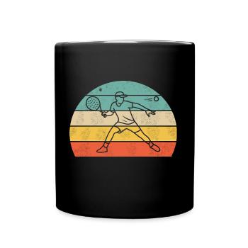 Padel Tennis Design - Joueur de padel à la nage - Mug uni - noir - Devant
