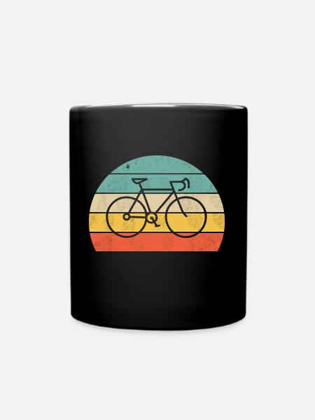 Rennrad Design – Farbiges Rennrad mit Style - Tasse einfarbig - Schwarz