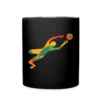 Colourful goalkeeper T-Shirts - Full Colour Mug - black - Front