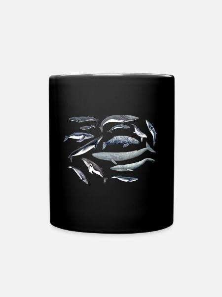 Baleines famille - famille des baleines - Baleines - Mug uni - noir