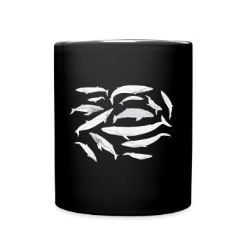 Baleines - Baleines - Baleines - Mug uni - noir - Devant