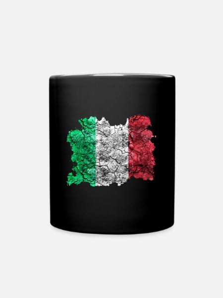 Italie Vintage Drapeau - Mug uni - noir