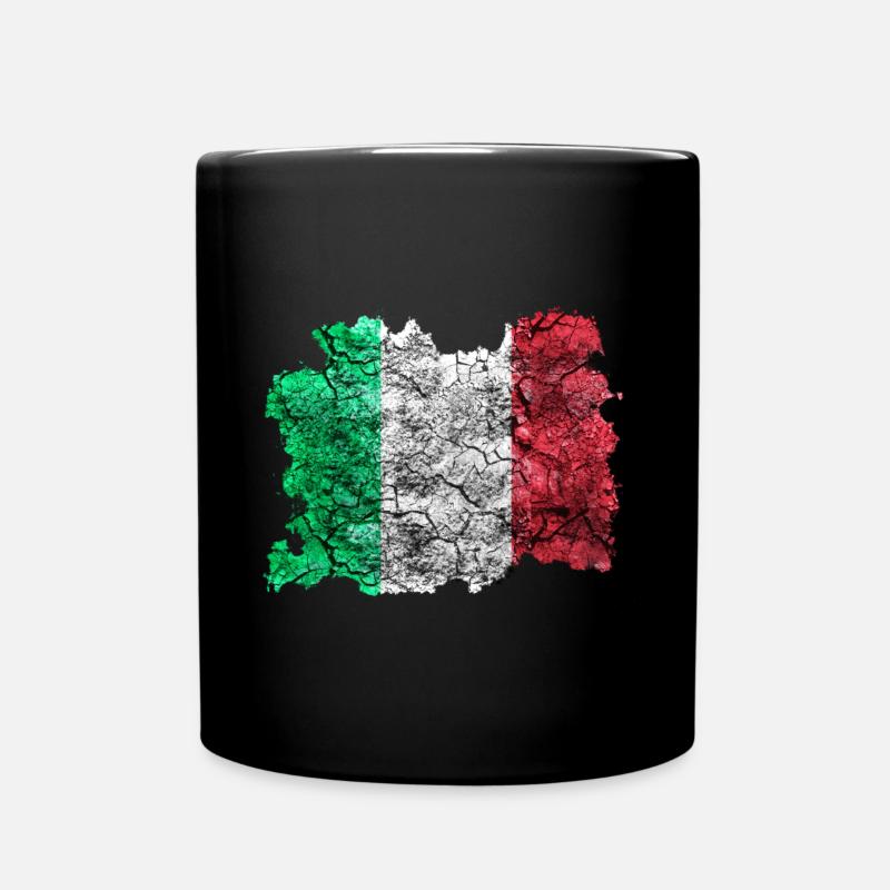 Italie Vintage Drapeau - Mug uni - noir