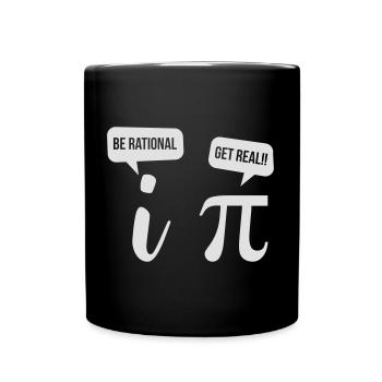 Amoureux Pi Day 2018 rationnel Get Real - Mug uni - noir - Devant