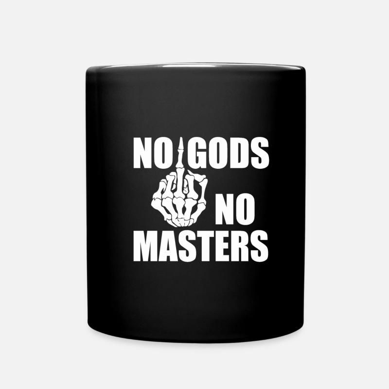 no-gods-w - Tasse einfarbig - Schwarz