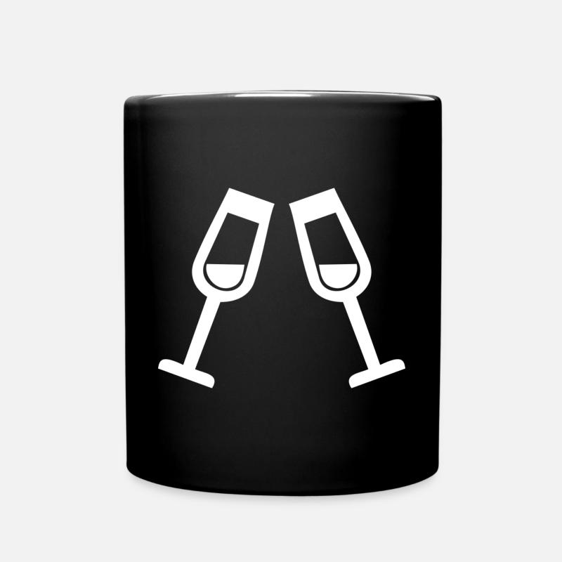 Glasses - Full Colour Mug - black