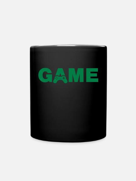 GAME - Statement für Gamer / Computerspieler - Tasse einfarbig - Schwarz