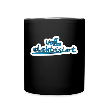 fully electrified with color selection - Full Colour Mug - black - Front
