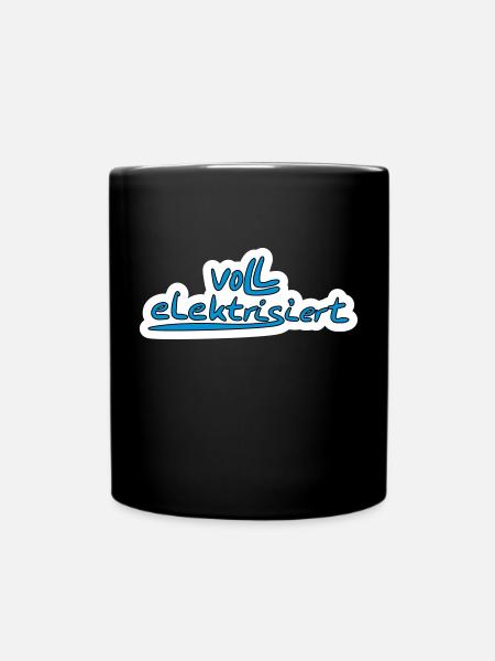 entièrement électrifié avec sélection des couleurs - Mug uni - noir