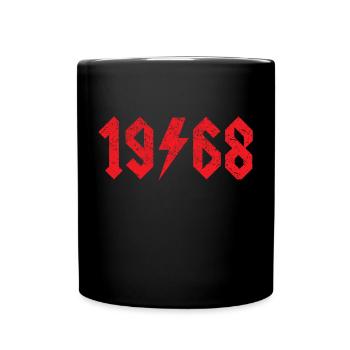 50. Geburtstag - Tasse einfarbig - Schwarz - Vorne