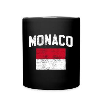 Monaco - Tasse einfarbig - Schwarz - Vorne