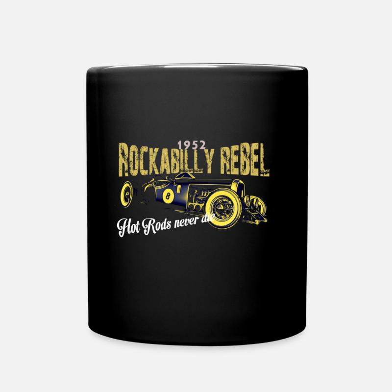 Rockabilly Rebel Design - Mug uni - noir