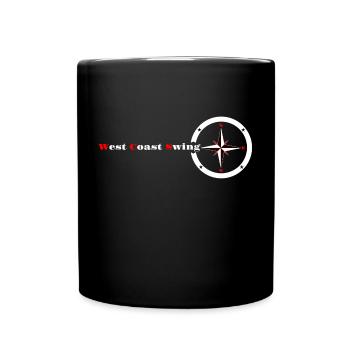 West Coast Swing Compass WCS Gift Westie Dance - Full Colour Mug - black - Front