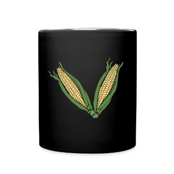 Corn! - Mug uni - noir - Devant