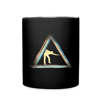 Billard - Tasse einfarbig - Schwarz - Vorne