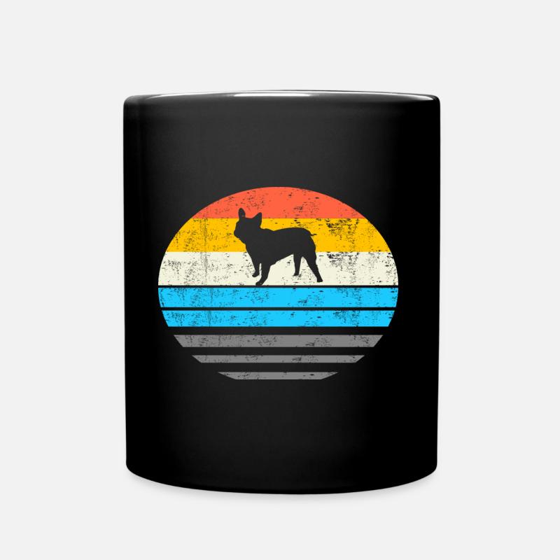 Cadeau Rétro Bouledogue Français - Mug uni - noir