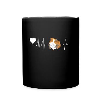 Cobaye battement de coeur cobaye cadeau - Mug uni - noir - Devant