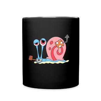 Redneck Schnecke - Tasse einfarbig - Schwarz - Vorne