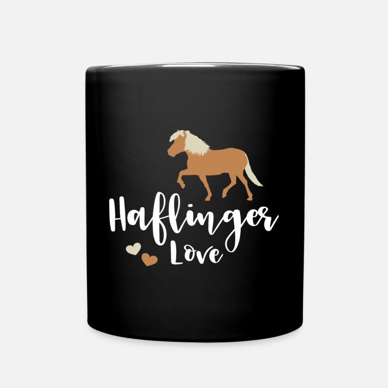 Haflinger Love - Full Colour Mug - black