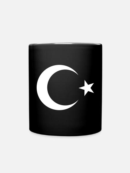 Türkei Flagge Türkiye - Tasse einfarbig - Schwarz